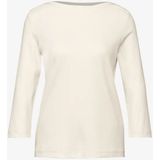 Street One - Dames Shirt - Wit - Geribbelde Structuur