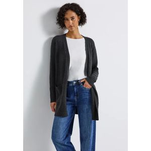 Street One Dames Open vest in Grijs, in size: 34