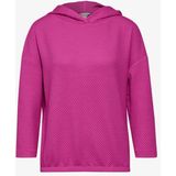 Street One - Dames Shirt - Pink - Met Capuchon - 3/4 Mouwen