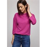 Street One - Dames Shirt - Pink - Met Capuchon - 3/4 Mouwen