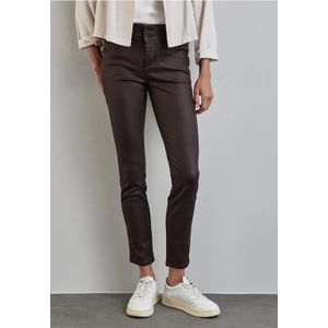 Street One Dames Broek met coating in Rood, in size: 46