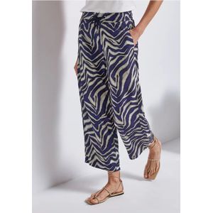 Street One - Emee - Dames Broek - Blauw - Wide Legs