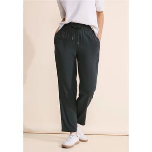 Street One - Loose Fit Viscose Broek - Grijs - Dames