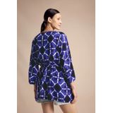 Street One Dames Blouse in kimonostijl in Blauw, in size: L
