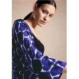 Street One Dames Blouse in kimonostijl in Blauw, in size: L