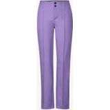 Street One - Casual Fit Broek - Paars - Hoge Taille - Strakke Pijpen