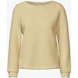 Street One - Dames Longsleeve - Donkerblauw - Materiaalmix