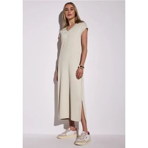 Street One Dames Gebreide jurk in Beige, in size: 44