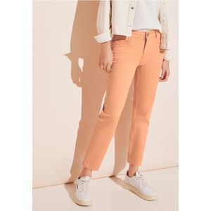 Street One Dames Satijnen 7/8-broek in Oranje, in size: 36