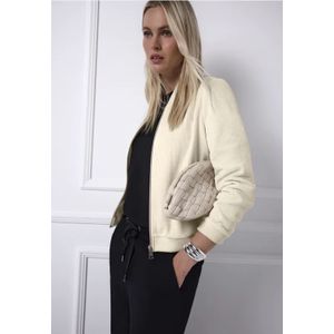 Street One Dames Jasje met glinsterende structuur in Beige, in size: 34