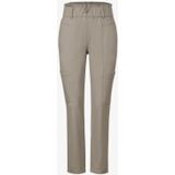 Street One - Paperbag-broek - Beige - Hoge Taille - Strakke Pijpen