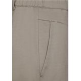 Street One - Paperbag-broek - Beige - Hoge Taille - Strakke Pijpen