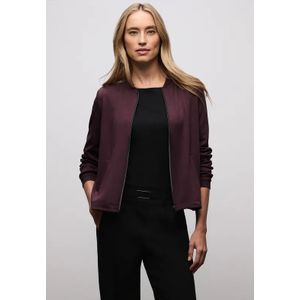 Street One Dames Blouson met glitterdetails in Rood, in size: 42