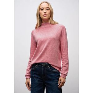 Street One Dames Zacht gemêleerd shirt in Rood, in size: 34