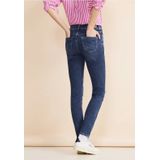 Street One Dames Slim fit indigo jeans in Blauw, in size: 24