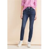 Street One Dames Slim fit indigo jeans in Blauw, in size: 24