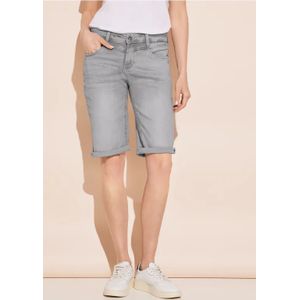 Street One Dames Denim bermuda in Grijs, in size: 24