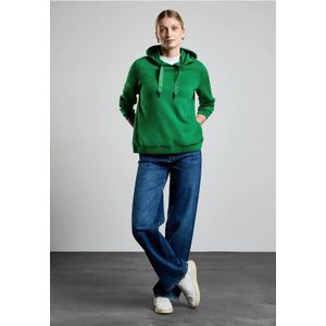 Street One Dames Zachte hoodie in Groen, in size: 44