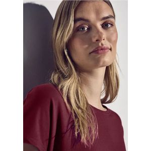 Street One Dames Lang shirt in Rood, in size: 34