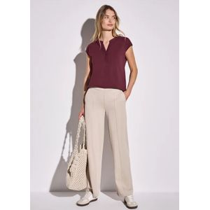 Street One Dames Shirt in tuniek-look in Rood, in size: 46