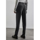 Street One Dames Chino in een gemêleerde look in Zwart, in size: 32