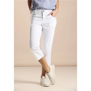 Street One Dames Sportieve 3/4-broek in Wit, in size: 32