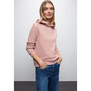 Street One Dames Sweater met capuchon in Roze, in size: 34