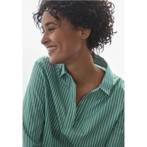 Street One Dames Zakelijke lange blouse in Groen, in size: 44