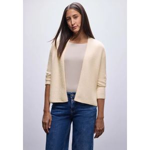 Street One Dames Open vest van verengaren in Beige, in size: 34