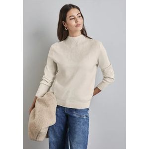 Street One Dames Stevige mixtrui in Wit, in size: 46