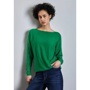 Street One Dames Dolman trui in Groen, in size: 34