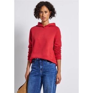 STREET ONE - Sweatshirt - Racing Red - Met Capuchon - Lange Mouwen
