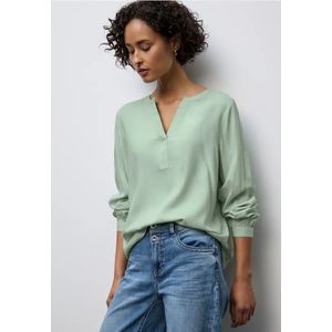 Street One Dames Tuniek met gespleten hals in Groen, in size: 34
