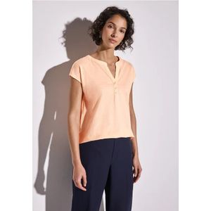 Street One Dames Shirt in tuniek-look in Oranje, in size: 34
