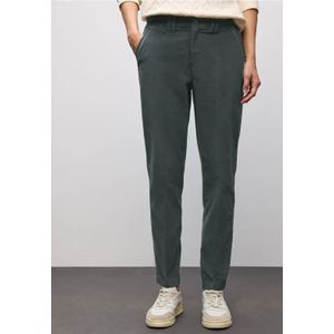 Street One Dames Zachte fluwelen chino in Groen, in size: 32