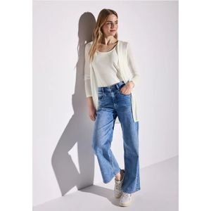 Street One Dames Open jas in Wit, in size: 34