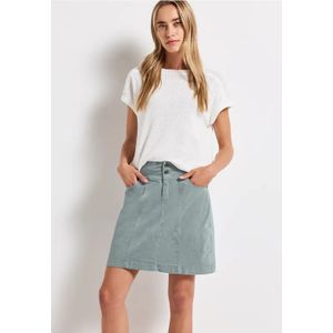 Street One Dames A-lijn corduroy rok in Blauw, in size: 32