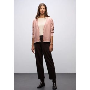 Street One Dames Vest met contrasterende details in Roze, in size: 34
