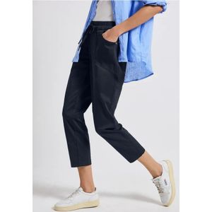 Street One Dames Loose Fit broek in Blauw, in size: 32