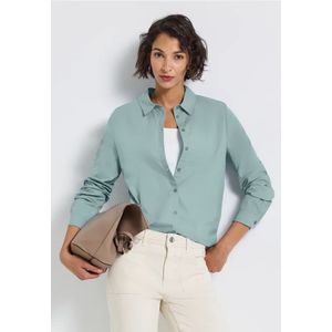 Street One Dames Zakelijke blouse in Blauw, in size: 34