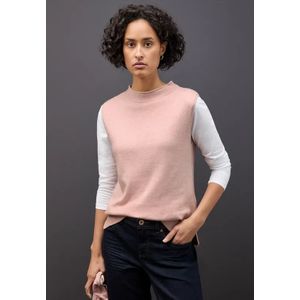Street One Dames Mouwloze trui in Roze, in size: 34