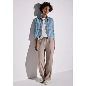 Street One Dames Denim jack met borstzakken in Blauw, in size: 42