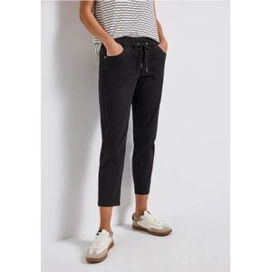 Street One Dames Loose Fit broek in Zwart, in size: 32