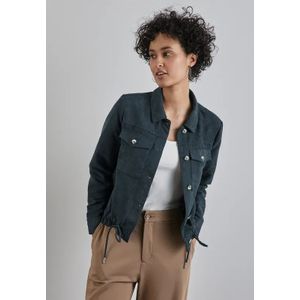 Street One Dames Corduroy jas in Groen, in size: 46