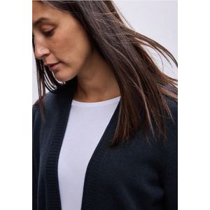 Street One Dames Vest met rolrand in Blauw, in size: 34