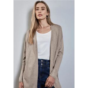 Street One Dames Lang vest in Beige, in size: 34