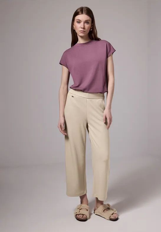 Street One - Studio - Culotte - Beige - High Waist - Wide Legs