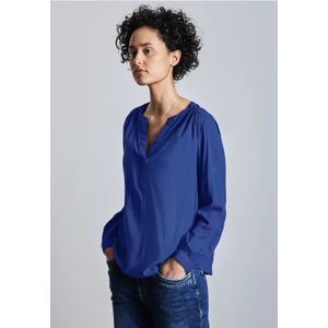 Street One Dames Tuniek in effen kleur in Blauw, in size: 34