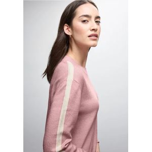 Street One Dames Trui met gallonstrepen in Roze, in size: 34