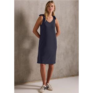 Street One Studio Dames Jersey jurk met knopen in Blauw, in size: 34